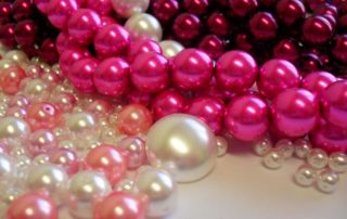 Skleněné voskované perle